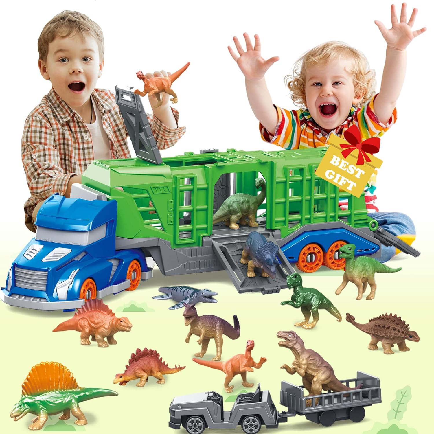 Kids Toys Dinosaur - Conjunto de Brinquedos de Veículo de