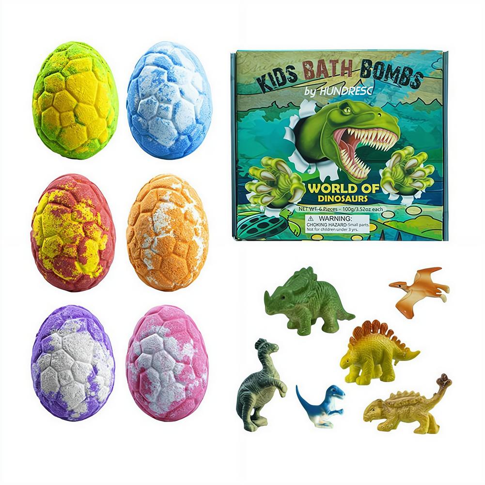 Kids Toys Dinosaur - Conjunto de 6 Bombas de Banho