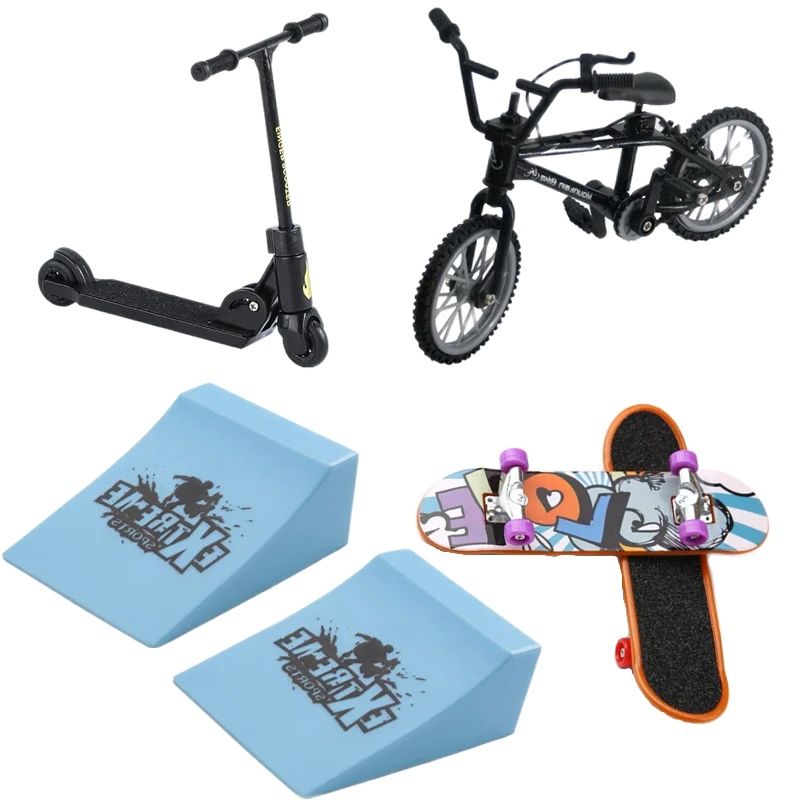 Kids Toys Scooter - Scooter/skate de dedo/calças casuais/patins de rolo/bicicleta