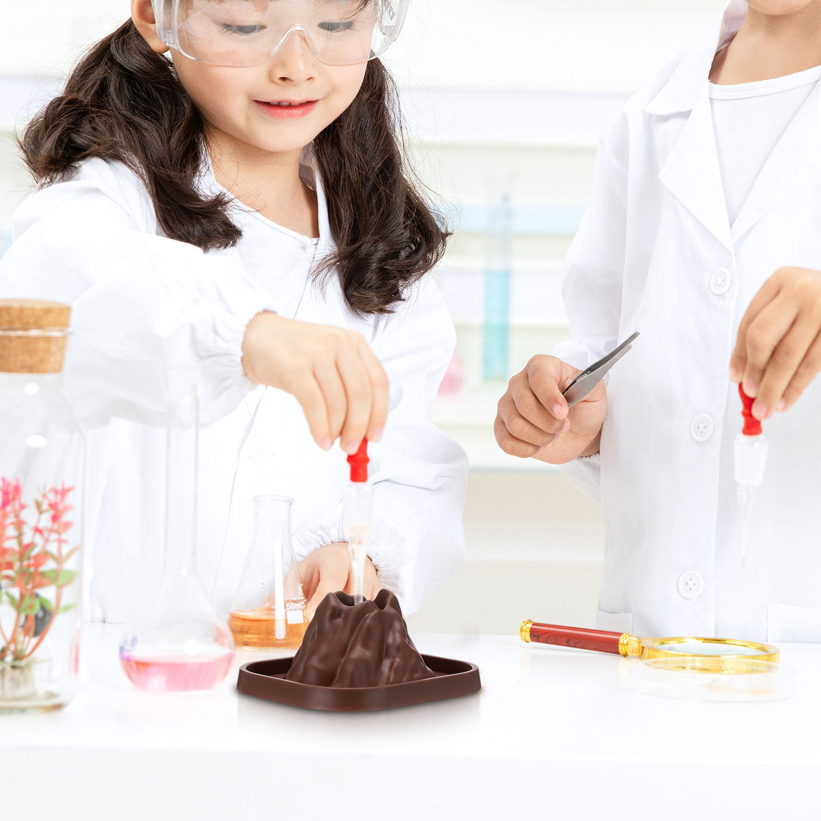 Volcano Experiment Kit - Kit de Moldes de Vulcão com