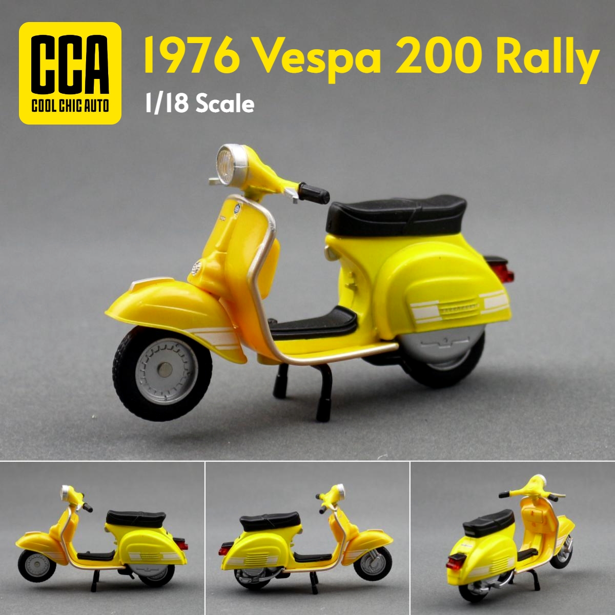 Kids Toys Scooter - 1/18 vespa 200 rally scooter elétrico