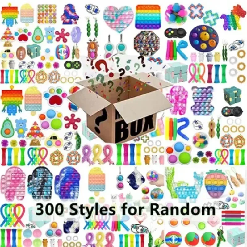 Kids Toys Box - Caixa Misteriosa de Brinquedos Antiestresse Aleatórios