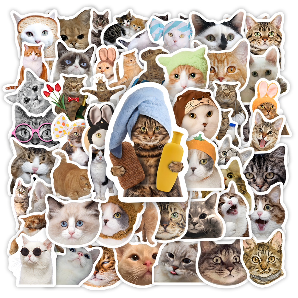 Kids Toys Clipart - Bonito engraçado gato clipart adesivos diy