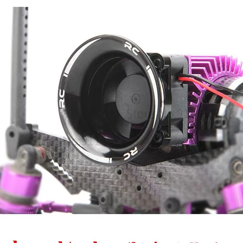 Tamiya Model Rc Car - Capa de Ventilador de Metal em