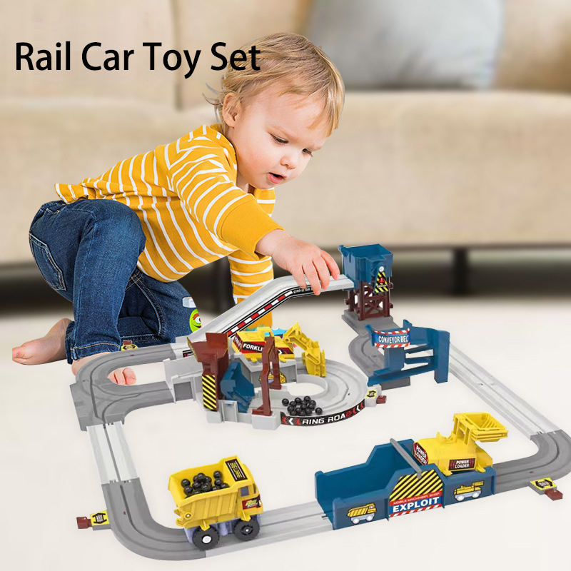 Kids Toys Under 1 Year - Conjunto de Trilhos de Corrida de