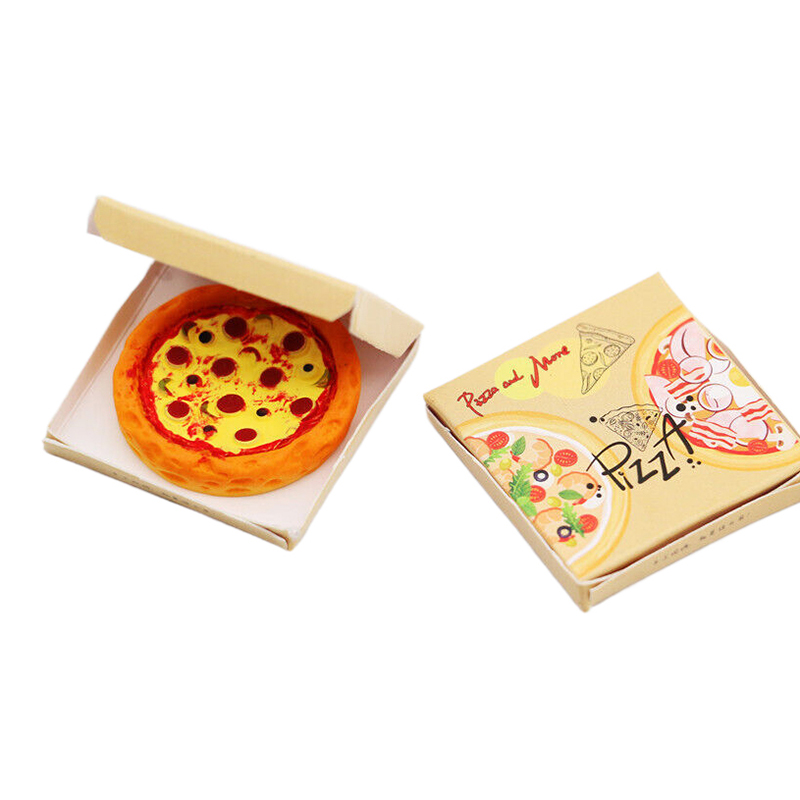 Kids Toys Kitchen - 1 conjunto 1:12 pizza em miniatura