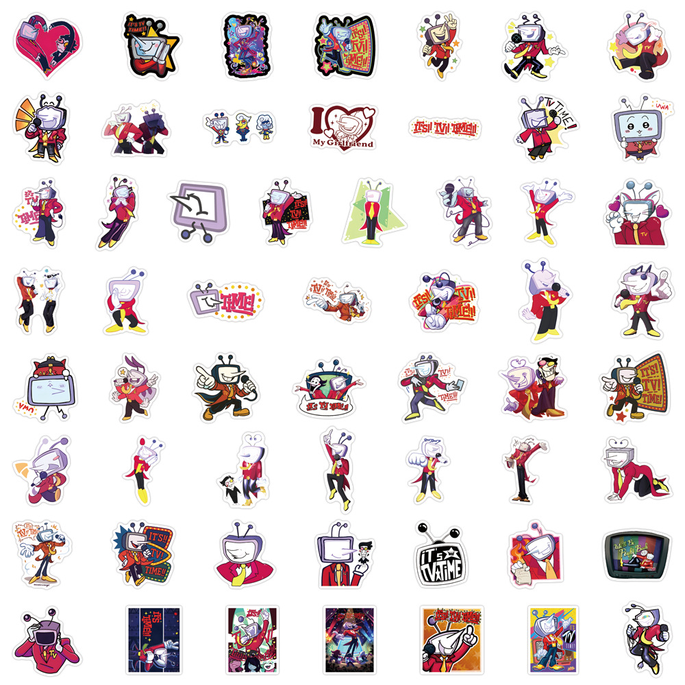Kids Toys Cartoon Images - 55PCS Adesivos DELTARUNE Tenna, Imagens de