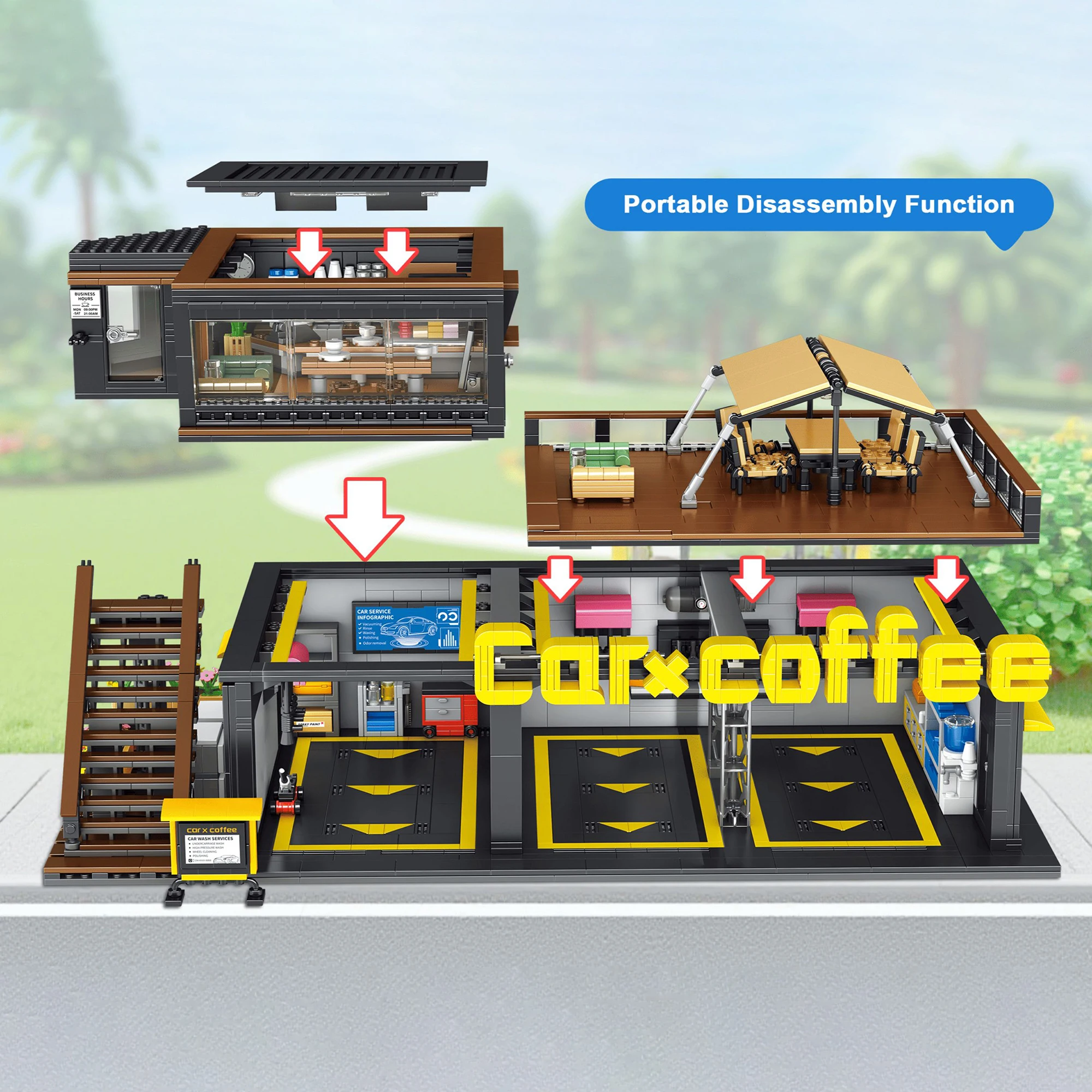Café loja de reparo automóvel  - Kids Toys Shop avaliação e preço