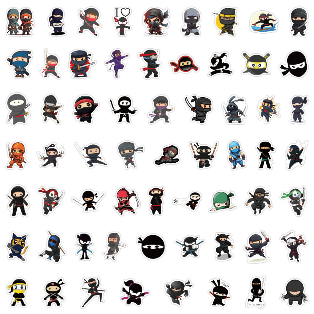 60 pçs ninja samurai imagem do - Kids Toys Cartoon Images avaliação e preço