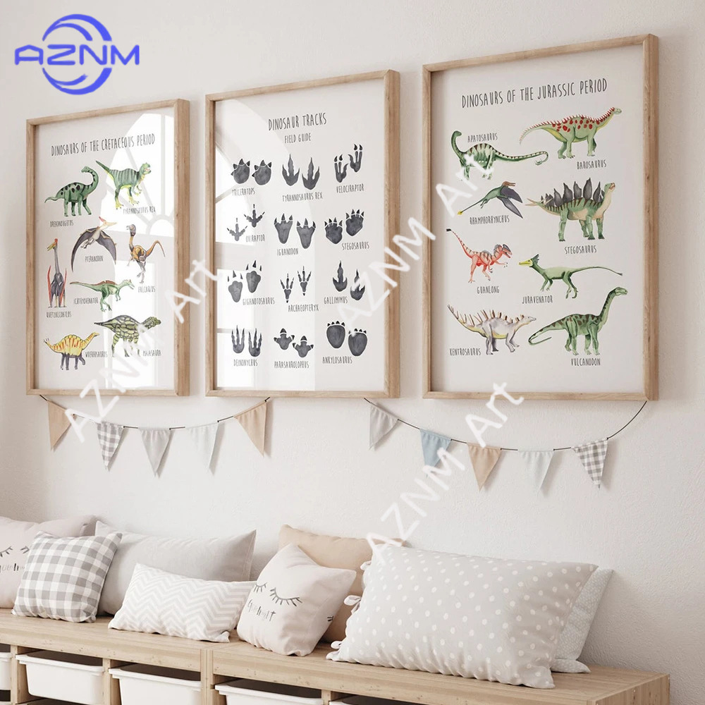 1/3 peças, pôster educativo de - Kids Toys Dinosaur avaliação e preço