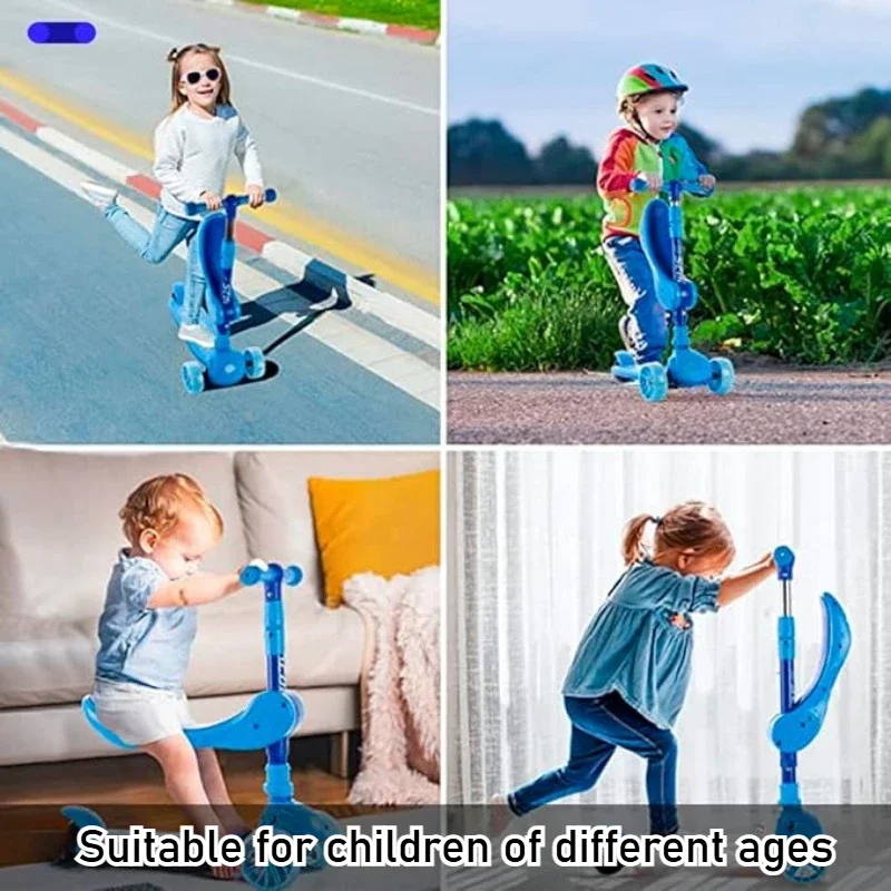 Scooter infantil 2 em 1 com ro - Kids Toys Scooter avaliação e preço