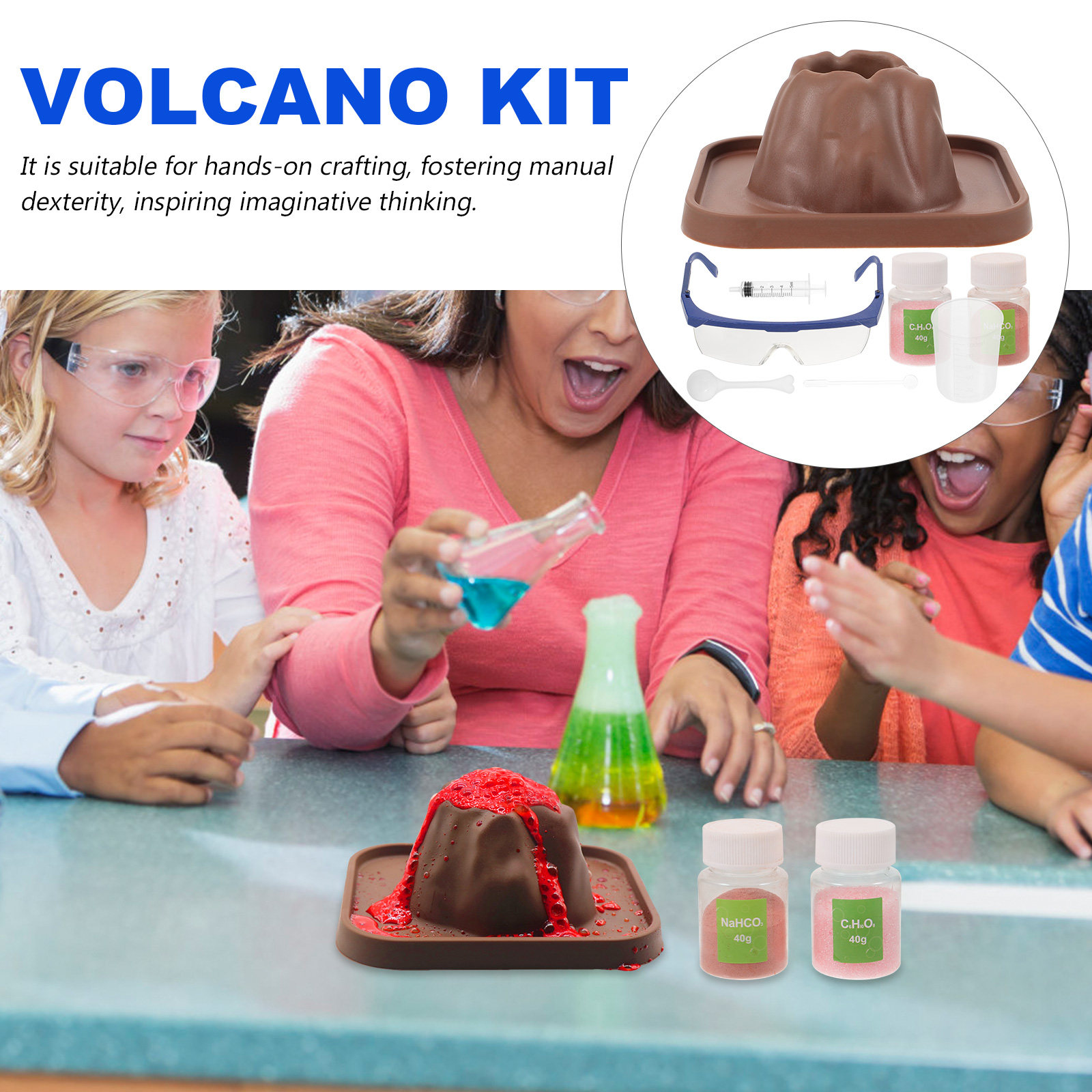 1 Conjunto de Kit Científico p - Volcano Experiment Kit avaliação e preço
