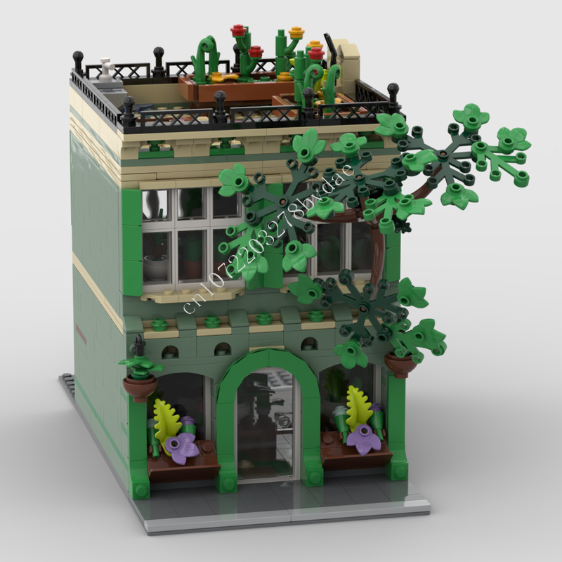 1098 pçs planta loja moc stree - Kids Toys Shop avaliação e preço