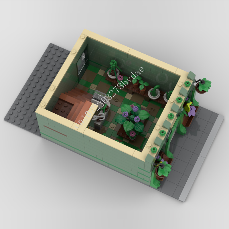 1098 pçs planta loja moc stree - Kids Toys Shop avaliação e preço