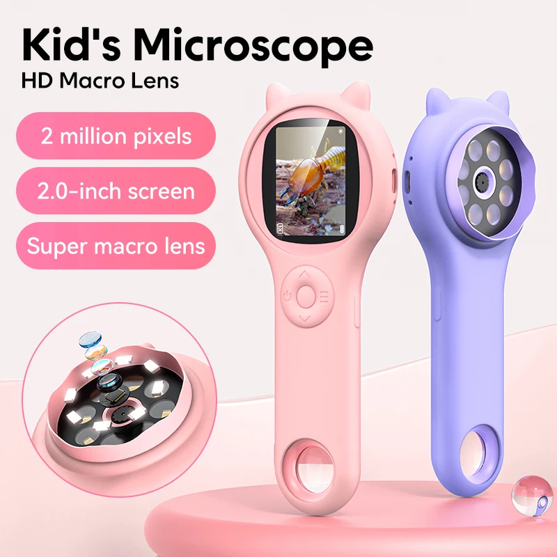 Crianças microscópio portátil  - Kids Toys Under 200 avaliação e preço