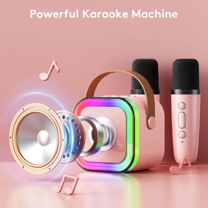 Máquina de karaokê k12 com 1-2 - Kids Microphone Karaoke avaliação e preço