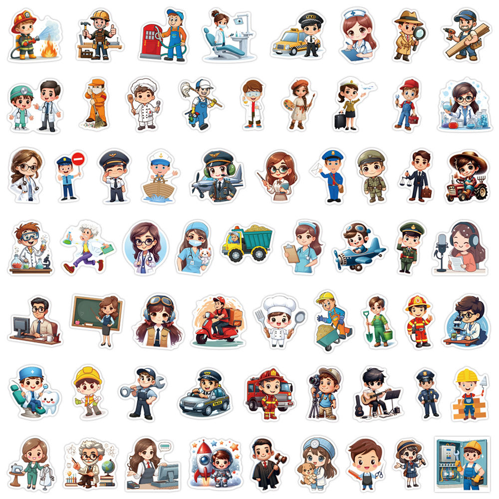 60PCS Adesivos de Carreira e T - Kids Toys Cartoon Images avaliação e preço