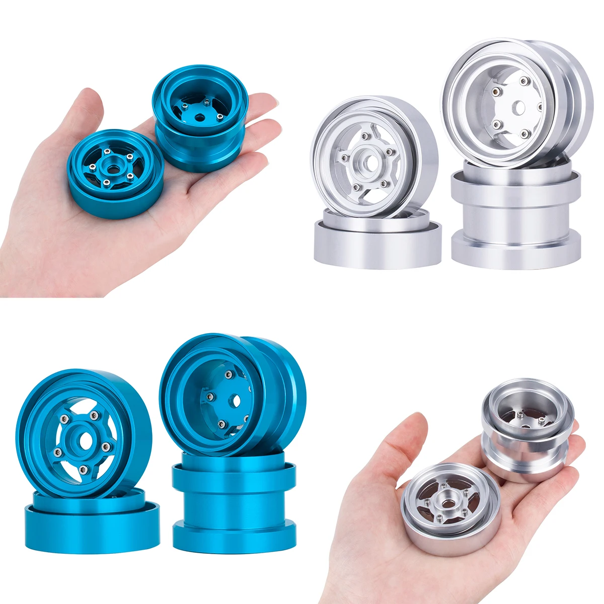 Rodas beadlock de alumínio par - Tamiya Model Rc Car avaliação e preço