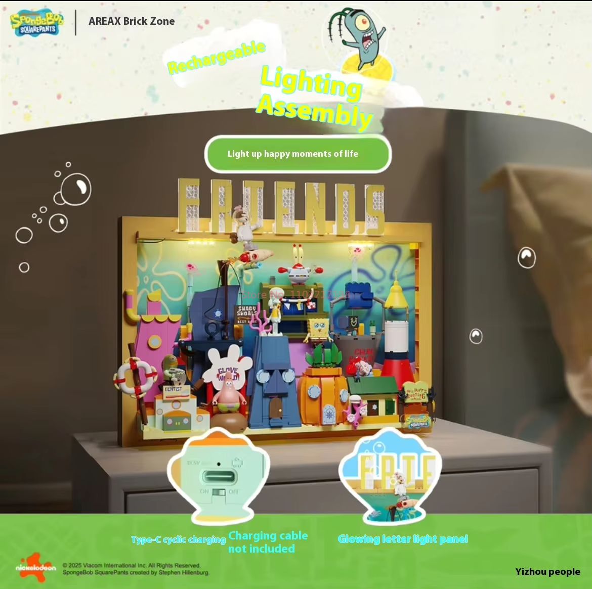 Área oficial-x bob esponja cal - Kids Toys Box avaliação e preço